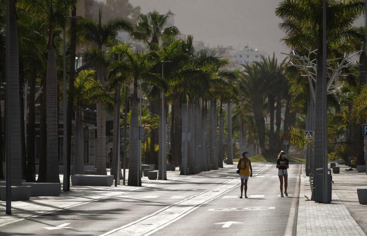 El sur de Tenerife vacío El sur de Tenerife vacío