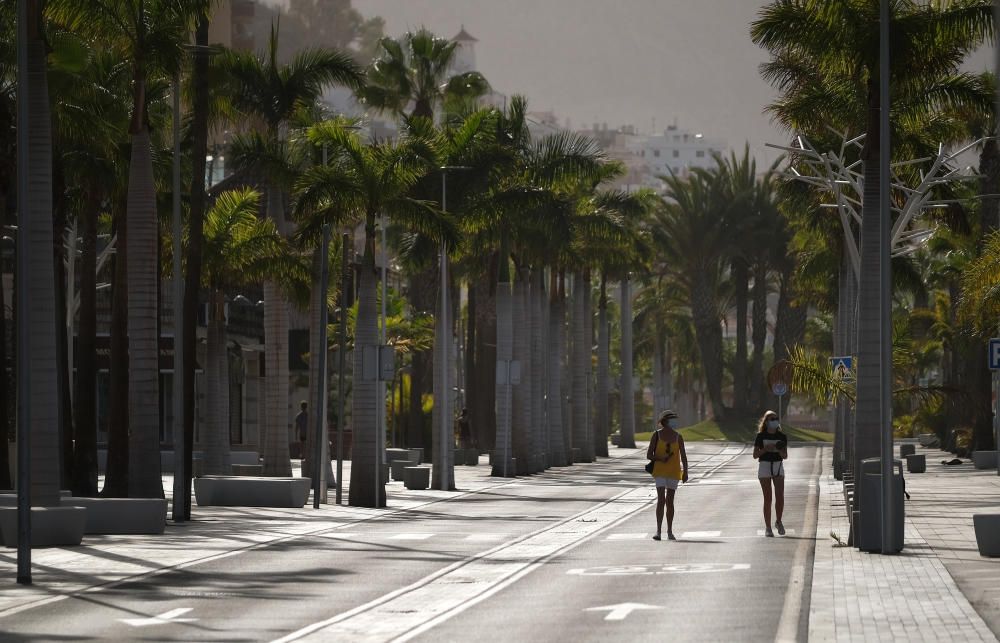 El sur de Tenerife vacío