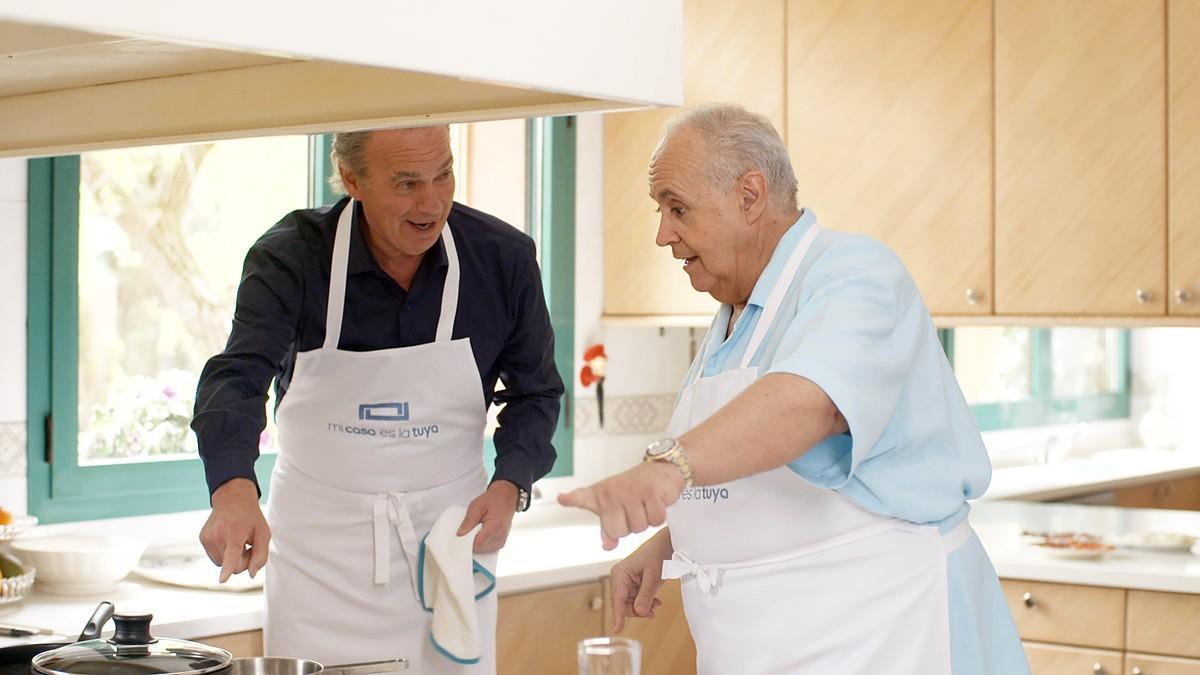 Bertín Osborne, con José Luis Moreno, en 'Mi casa es la tuya'