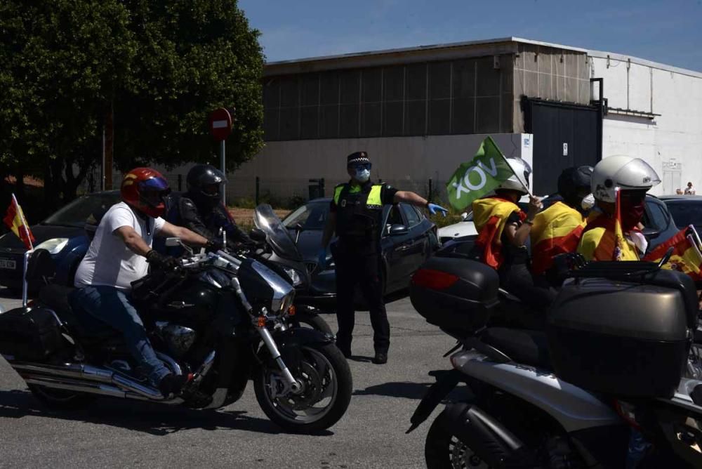 Caravana de Vox en Málaga contra el Gobierno