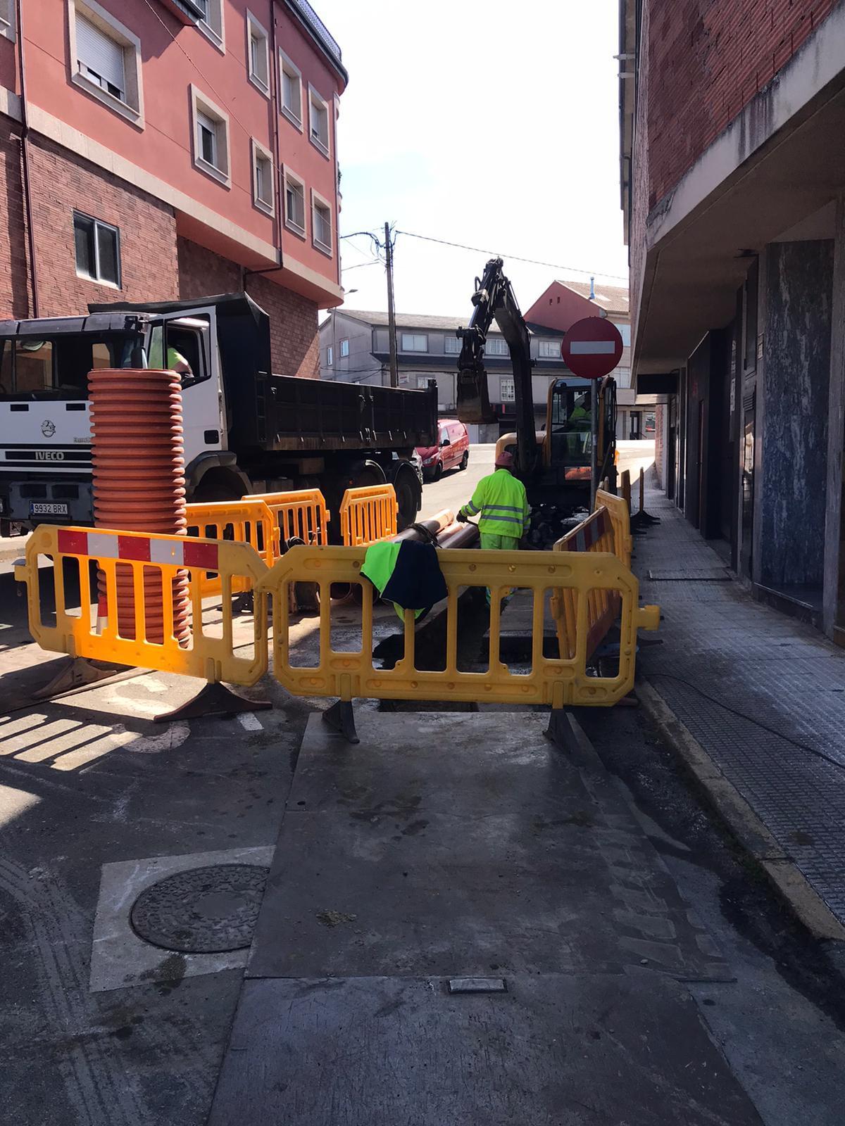 Obras en A Brea.