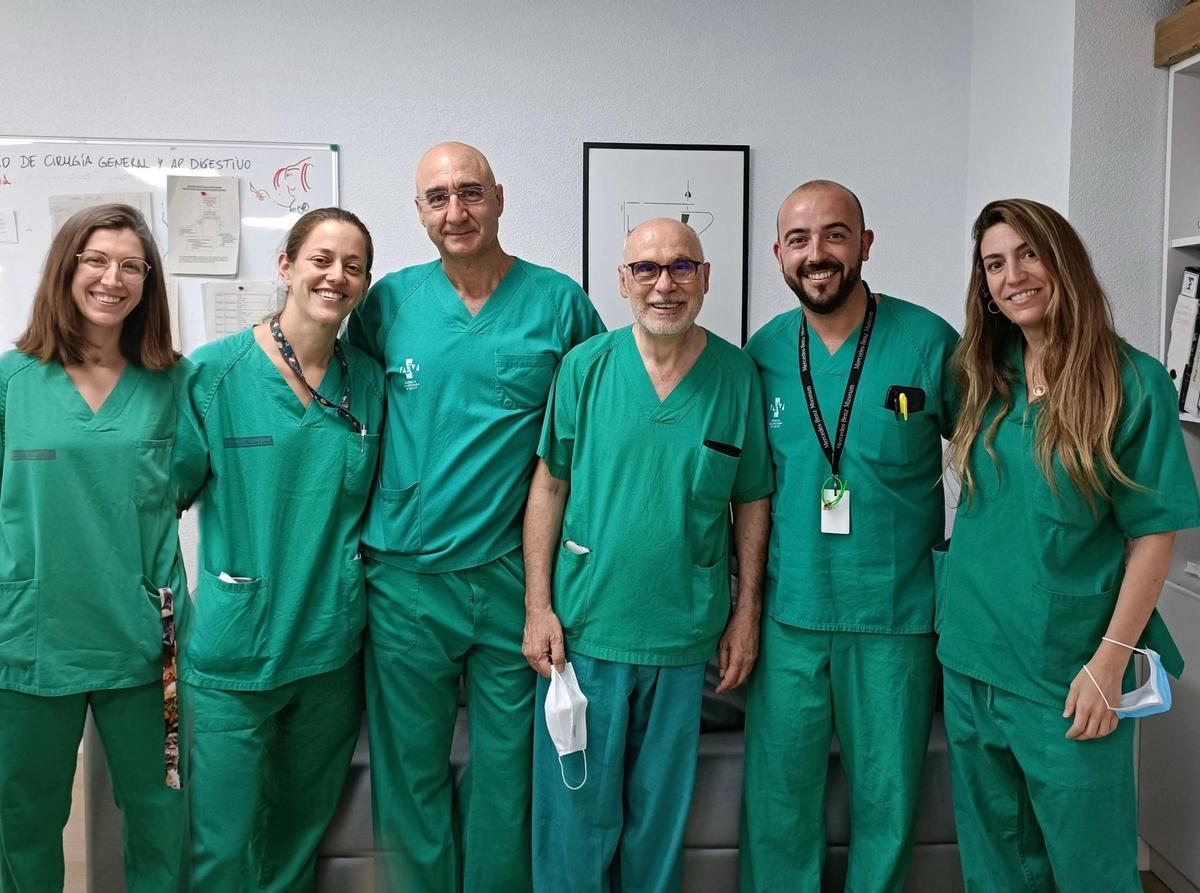 Equipo de la Unidad de Cirugía Oncológica Abdómino-Pélvica (URCOAP)