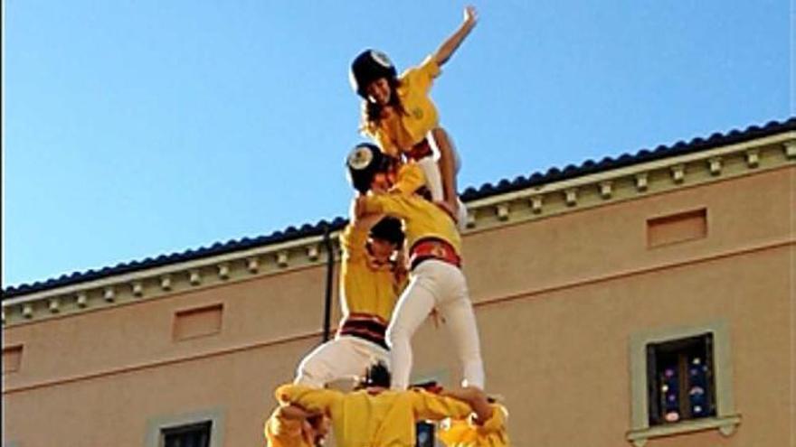 Els Castellers de Santpedor descarreguen el primer quatre de set de la seva història