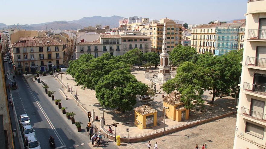 Imagen de la plaza de la Merced.  Los socialistas advierten de la posibilidad de que la plaza se convierta, otra vez, en escenario del botellón