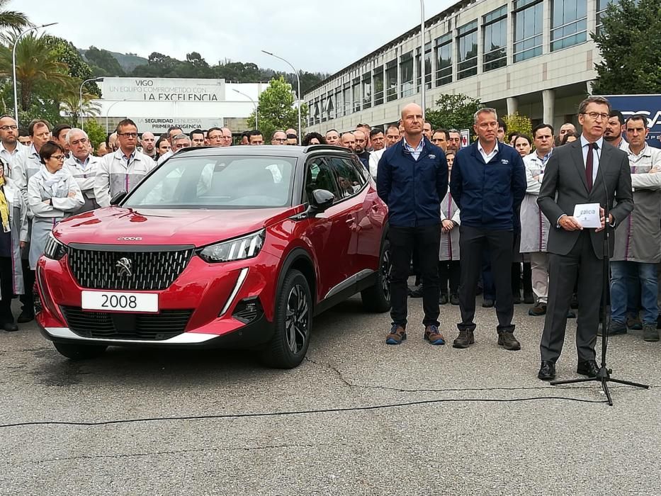 El Peugeot 2008, tras ser descubierto esta mañana