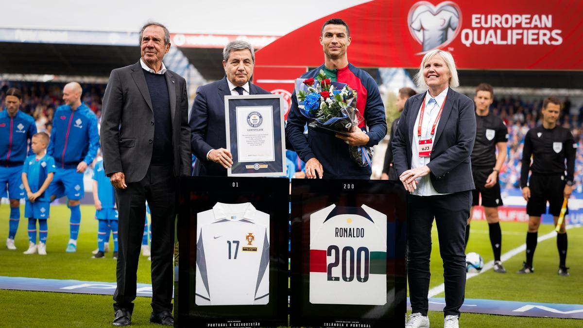 Cristiano Ronaldo alcanza los 200 partidos con Portugal