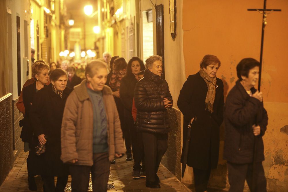 Procesión en Albalat dels Tarongers el día de su patrona.