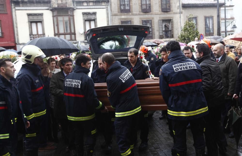 Funeral por Eloy Palacio, bombero fallecido en Oviedo