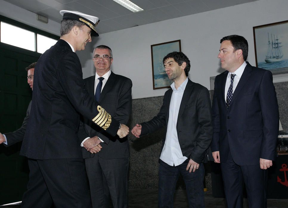 Felipe VI visita las escuelas de Armada en Ferrol