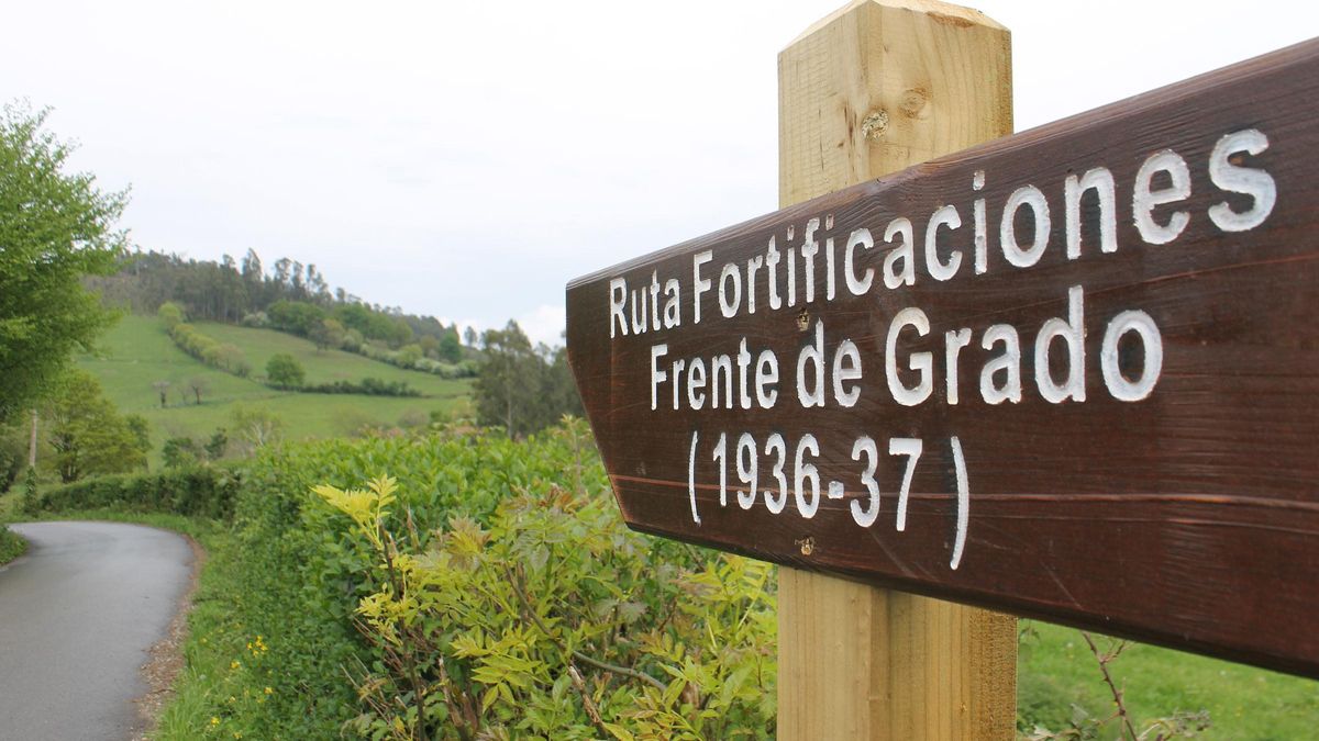 Cartel de la ruta.