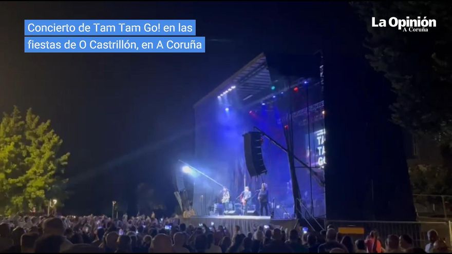 Concierto de Tam Tam Go! en las fiestas de O Castrillón, en A Coruña