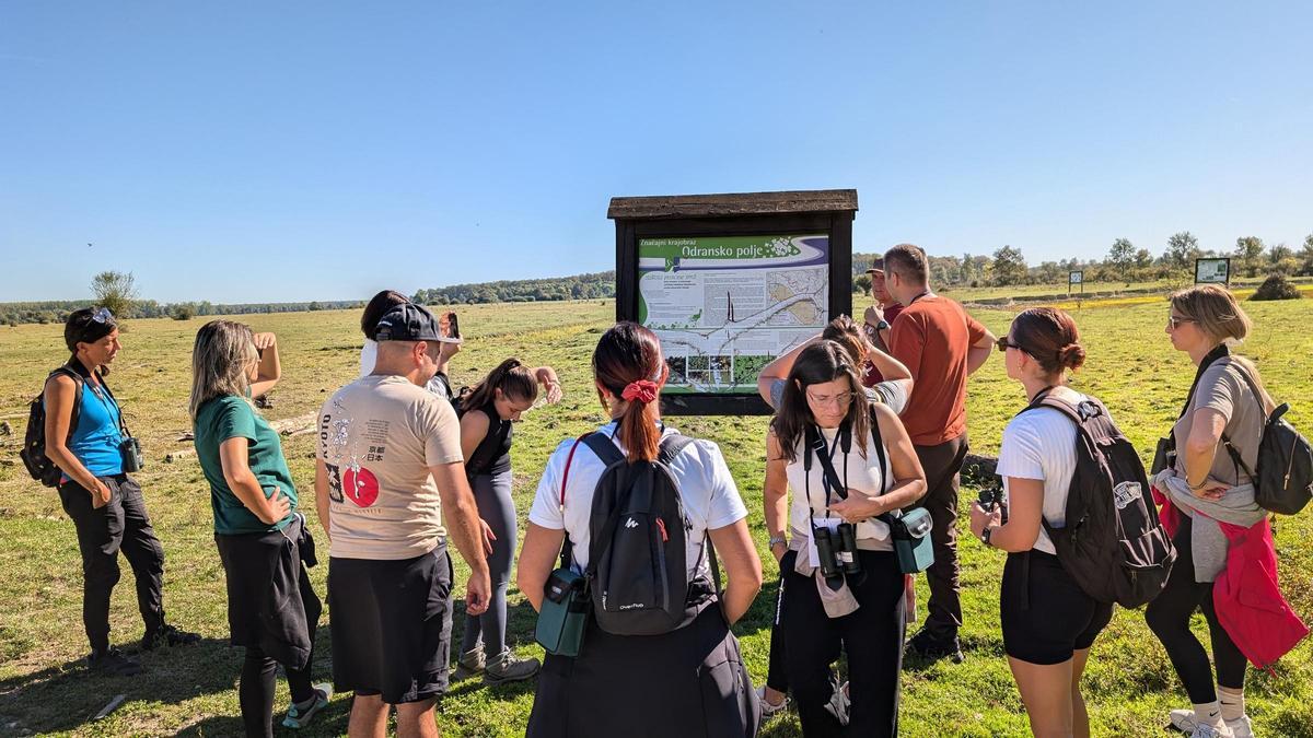 El grup va visitar el parc natural Odrasko Polje