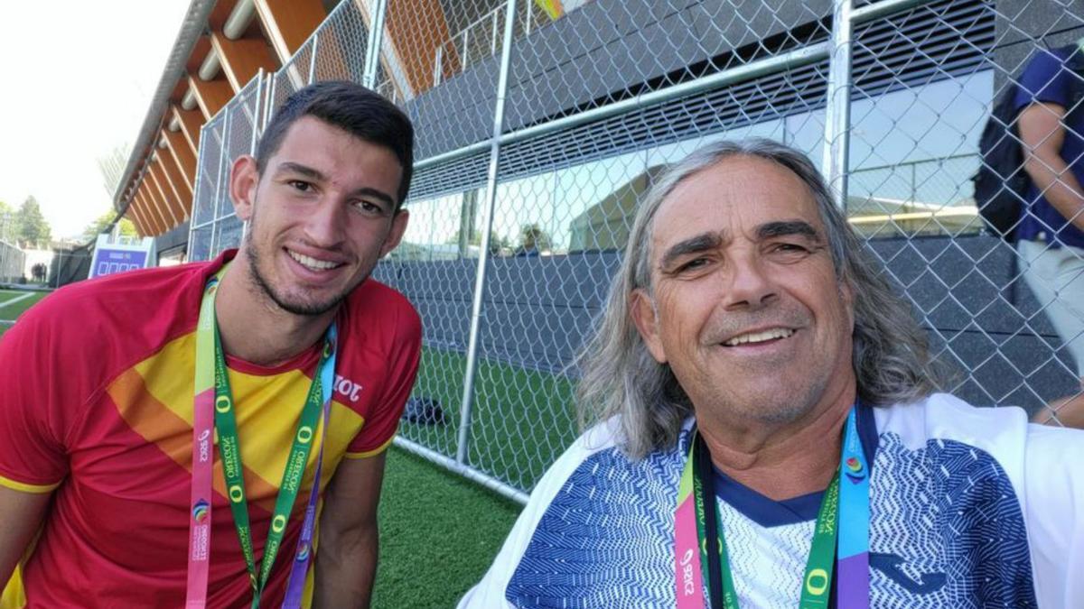 Llopis y Puig en un «selfie» hecho en el Mundial de EEUU. | LEVANTE-EMV