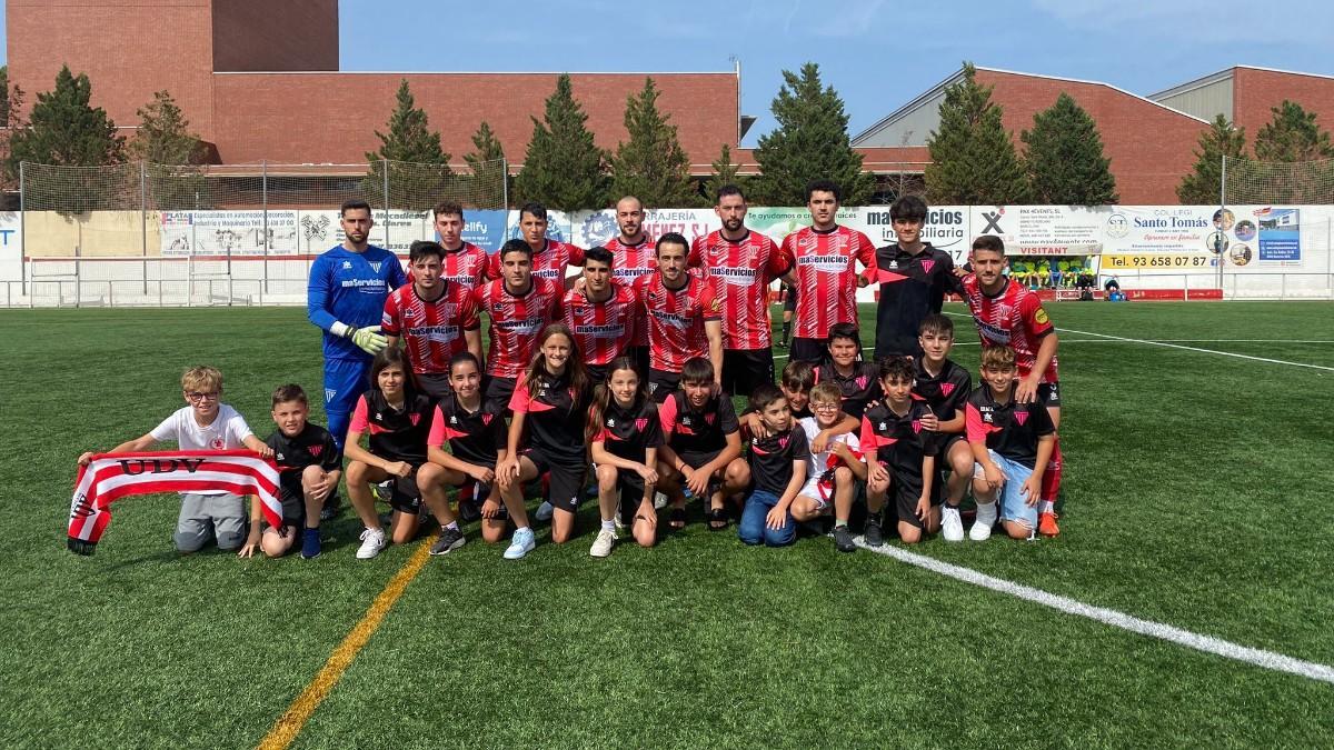 La plantilla de la UD Viladecans en el último partido de liga regular