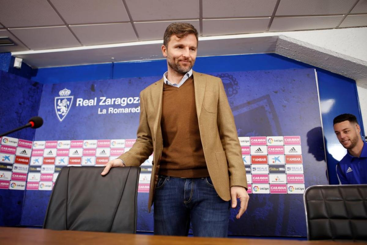 Lalo Arantegui, en su anterior etapa en la entidad zaragocista.