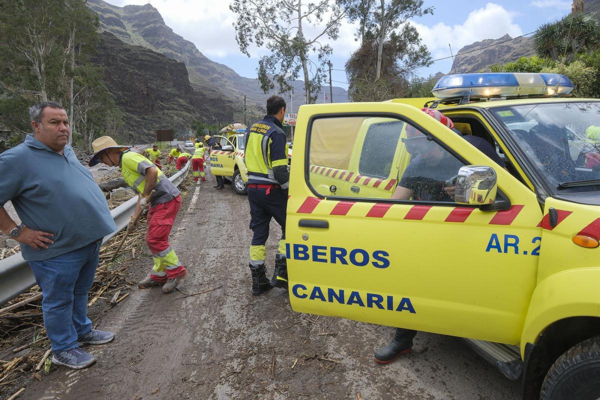El impacto de la borrasca Therese en Mogán (Gran Canaria, 20/03/2026)