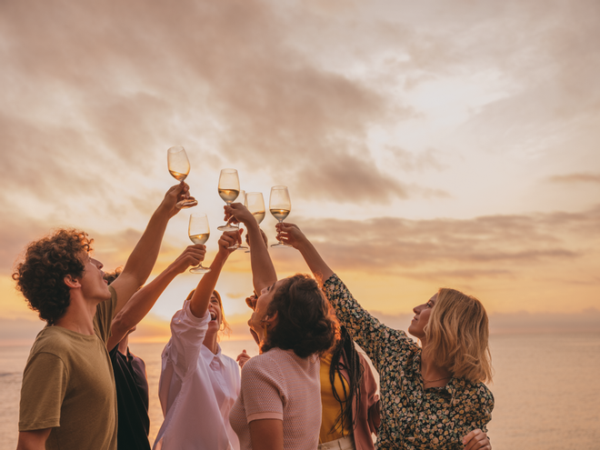 Brindis con Viña Esmeralda