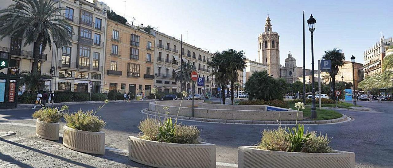 Imagen de la plaza de la Reina tomada hace pocos días.