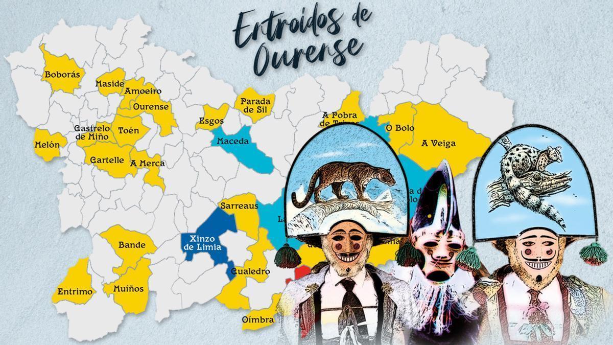 Programación completa de todos los Entroidos de Ourense 2024.