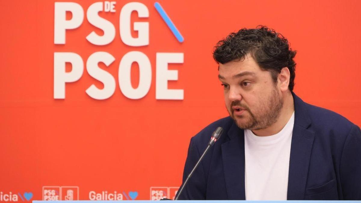 El portavoz de la Ejecutiva del PSdeG, Julio Torrado