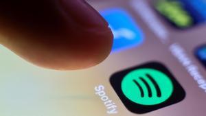 Aplicación de Spotify en un dispositivo.