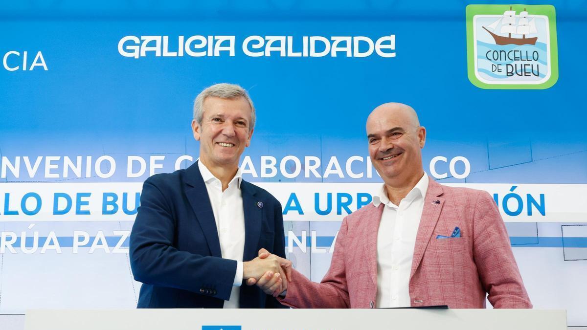 Rueda y Juncal firman el convenio para la humanización de Pazos Fontenla