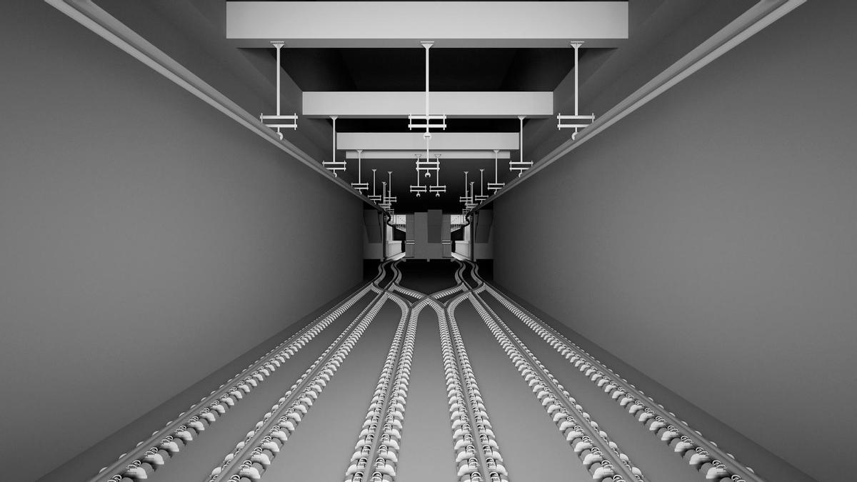 Tercera vía propuesta por Betis y Sevilla Quiere Metro para la estación de Heliópolis del tramo sur de la línea 3 de metro