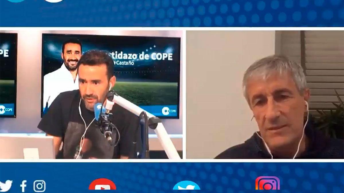 ¡Saltan chispas entre Setién y Juanma Castaño en pleno directo!