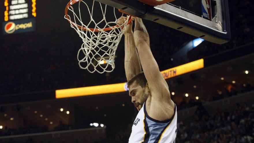 Marc Gasol, con la camiseta de los Grizzlies.