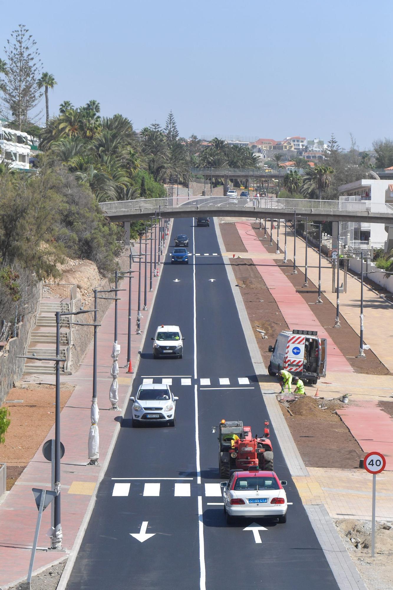 Obras en la carretera de San Agustín