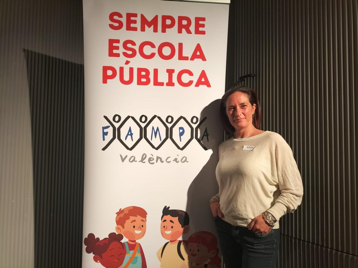 Elisabet García, tras ser elegida nueva presidenta de FAMPA València