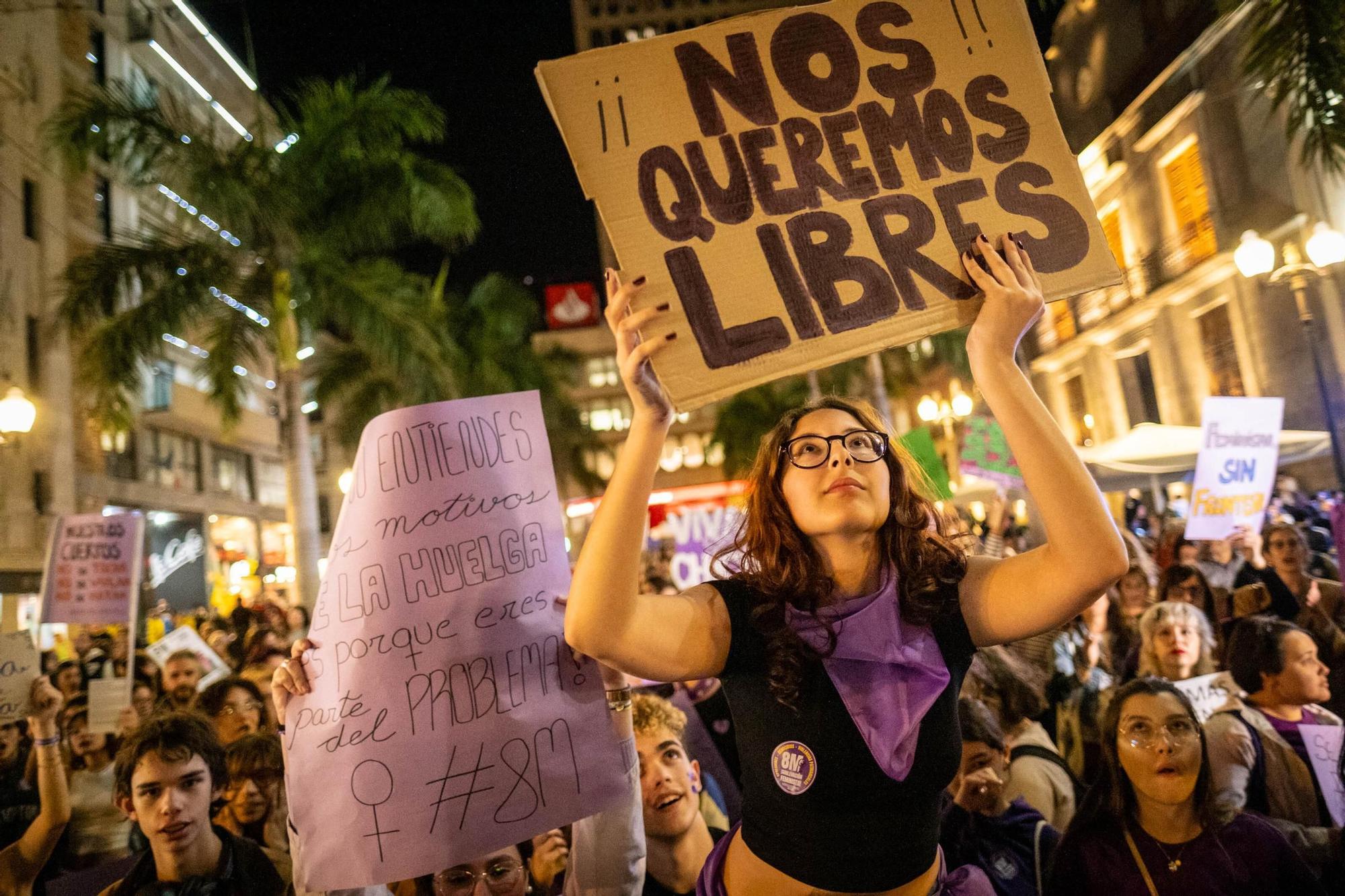 Manifestación del 8M en Santa Cruz