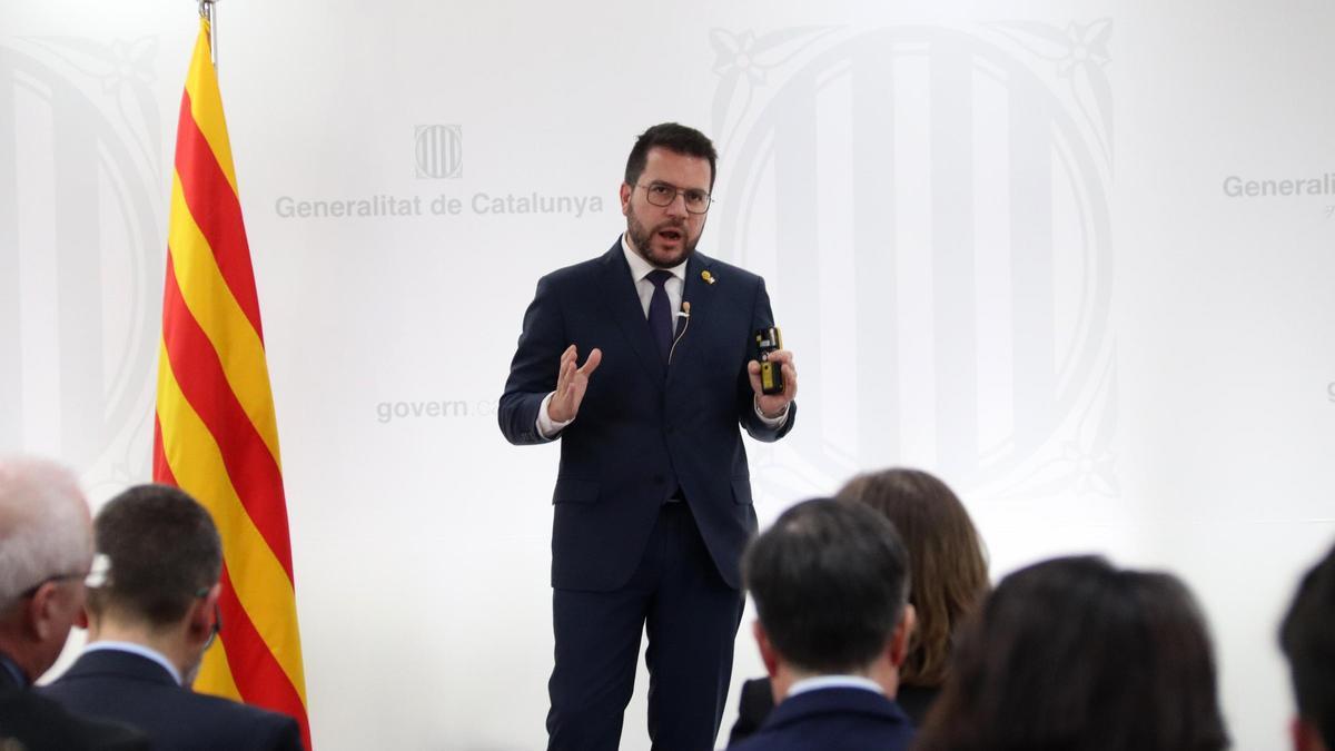 El president de la Generalitat, Pere Aragonès, este martes en Seúl.