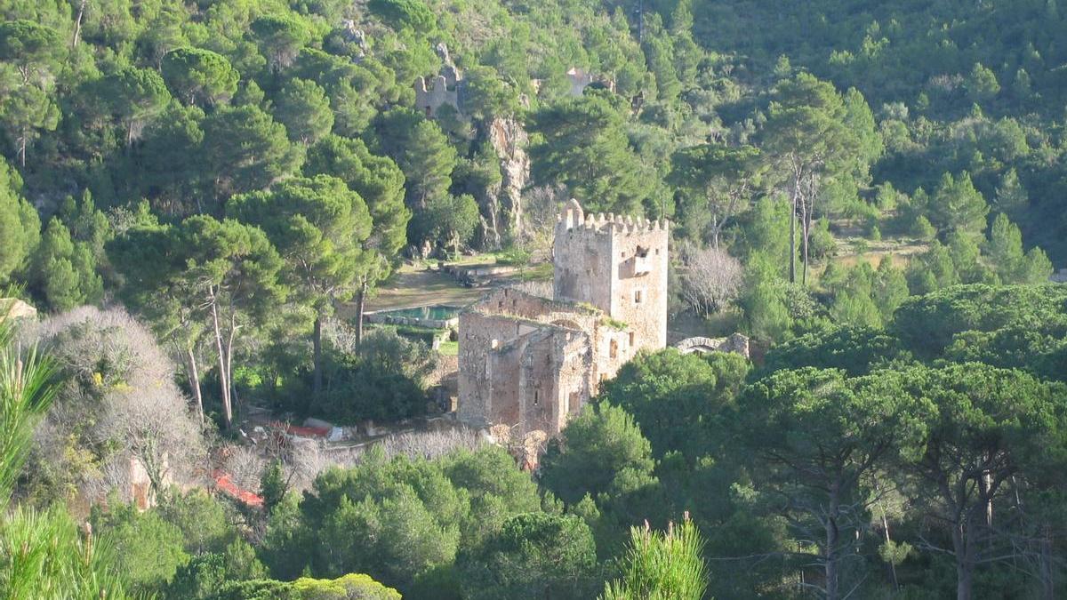 Las ruinas del monasterio de la Murta, en el corazón del paraje.