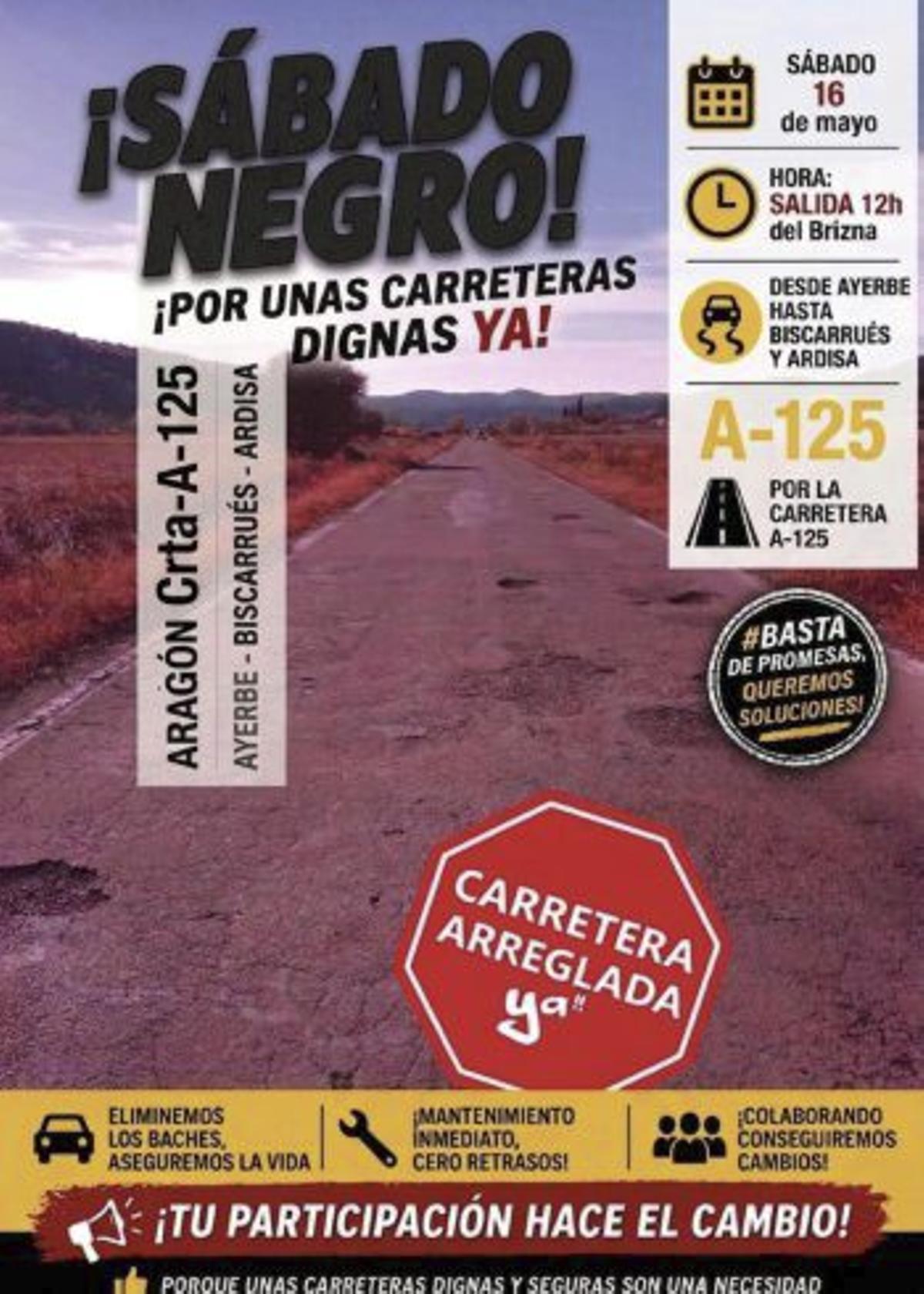 Convocada una marcha lenta por la seguridad en la A-125 |