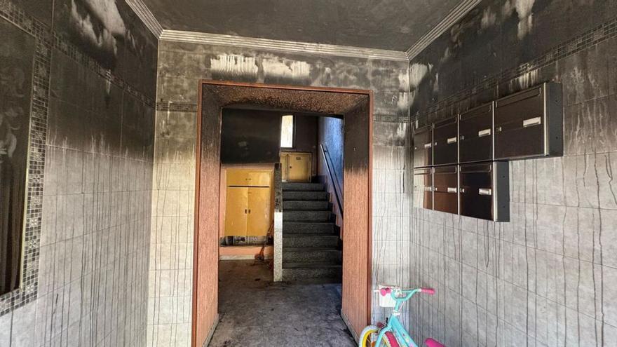Dos semanas para volver a casa tras el incendio de Blimea