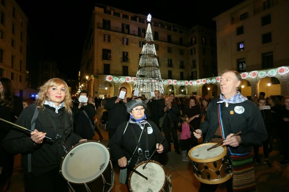 Encendido de las luces navideñas en Alicante