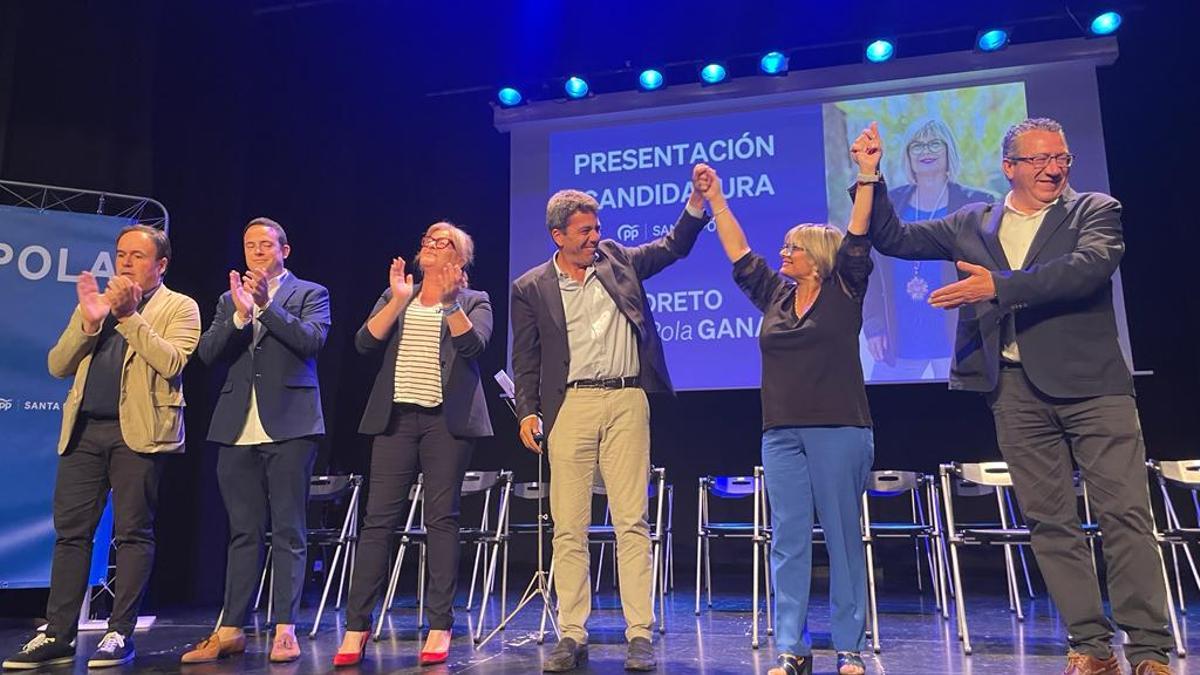 El Partido Popular de la Comunidad Valenciana arropa a Loreto Serrano en su candidatura a la alcaldía de Santa Pola.