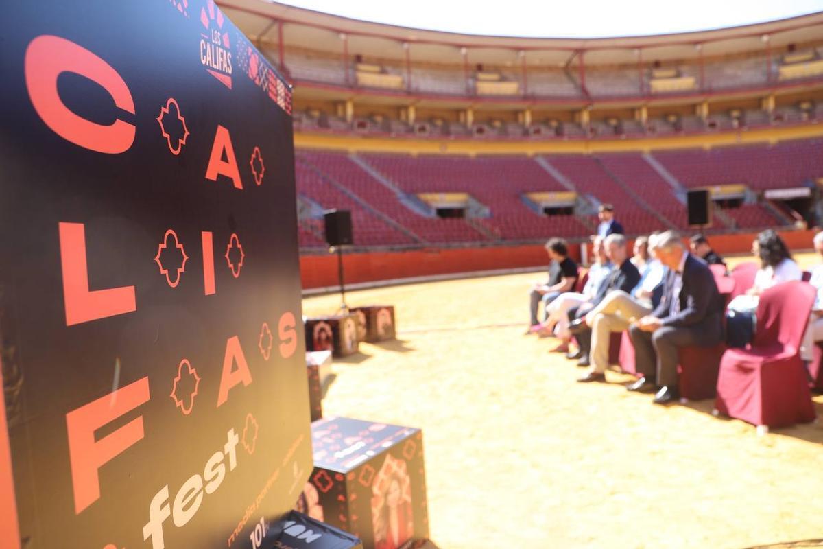 Presentación del cartel del Califas Fest 2025, que se celebra en la plaza de toros de Córdoba.