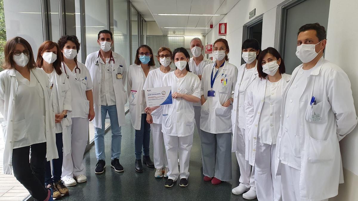Equipo de la unidad de trombosis del Hospital Provincial de Castellón