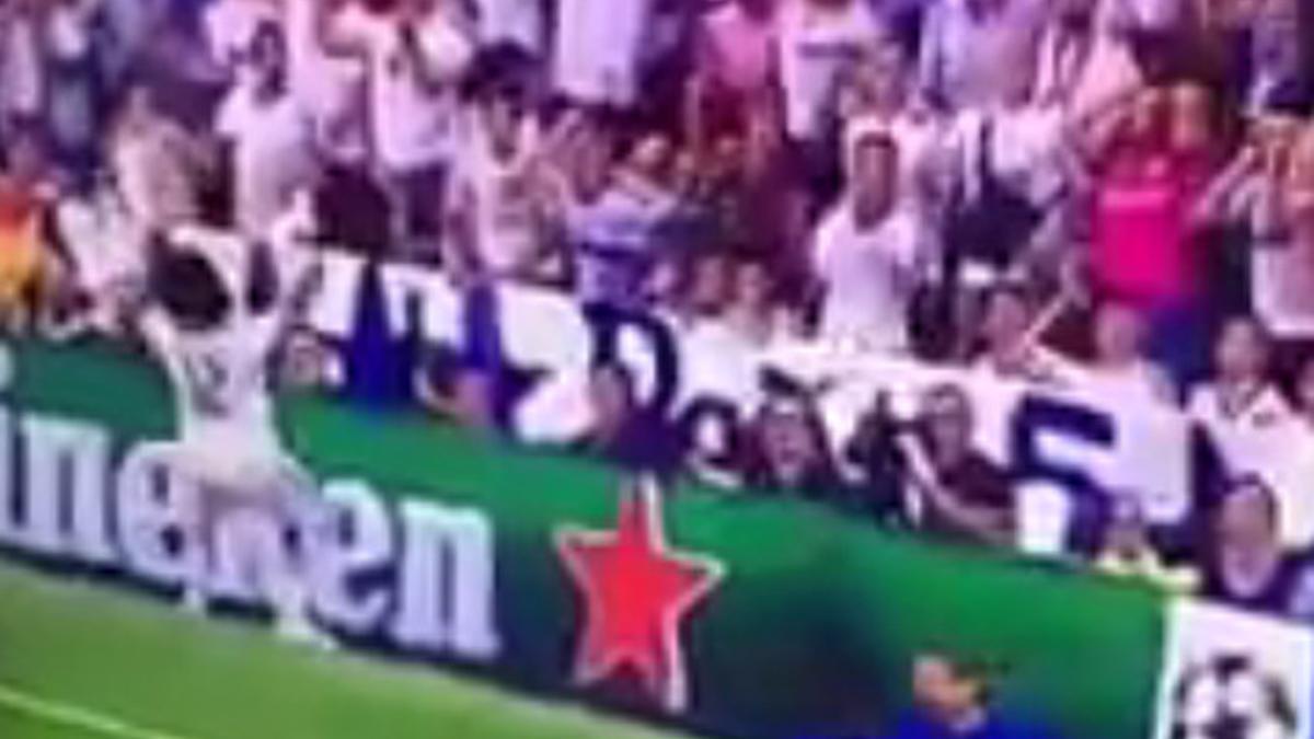 Bale chutó y Marcelo lo celebró como si fuera gol