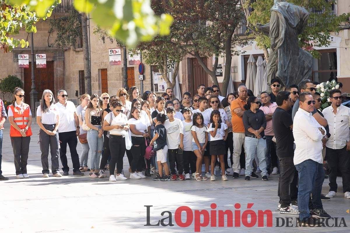 Imágenes del funeral en Caravaca de algunas de las víctimas del incendio en las discotecas de Murcia