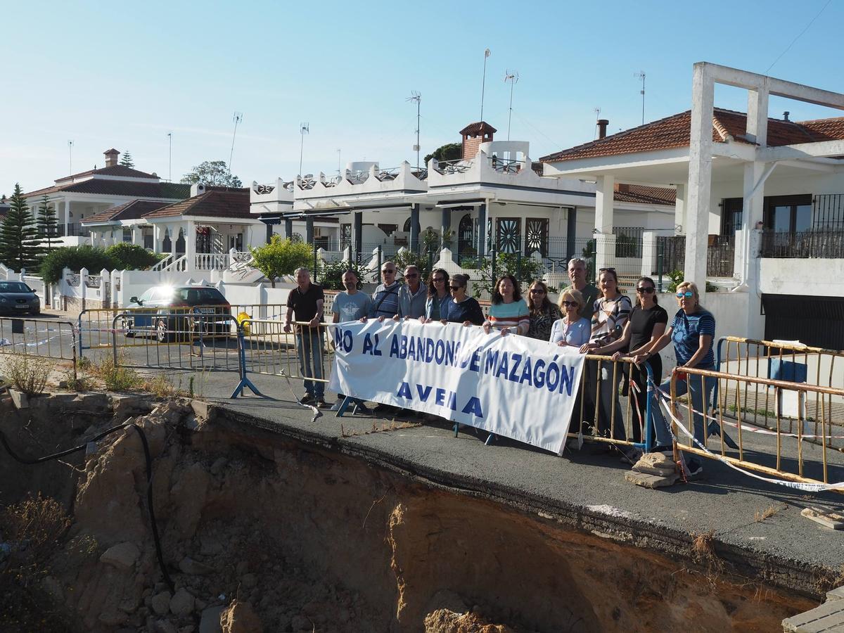 Imagen del socavón.