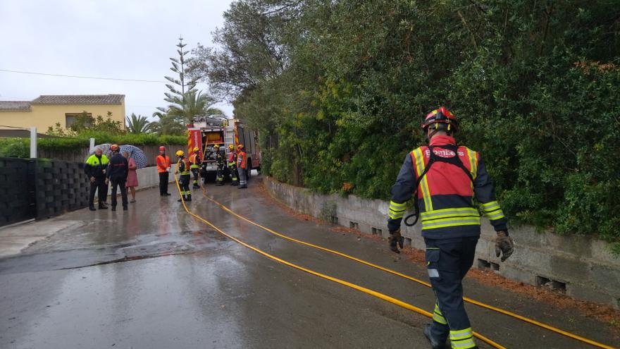 Un cable eléctrico causa otro fuego en Xàbia