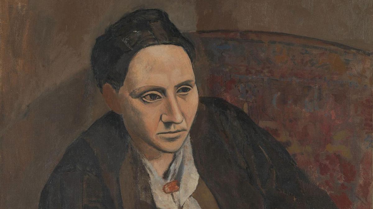 Gertrude Stein retratada por Picasso en 1906.