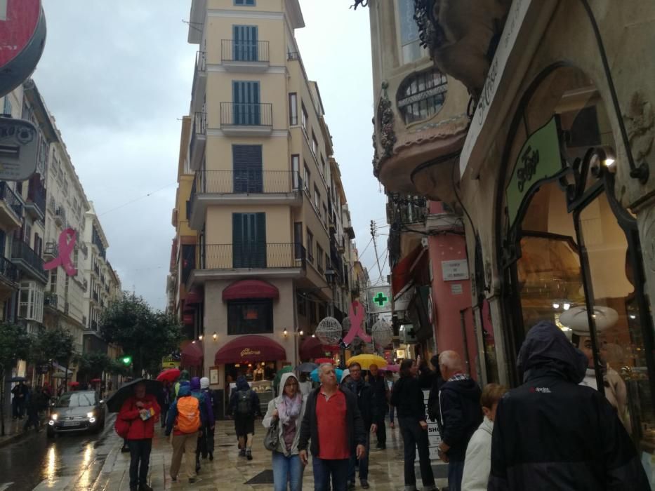 Regentag in Palma de Mallorca.