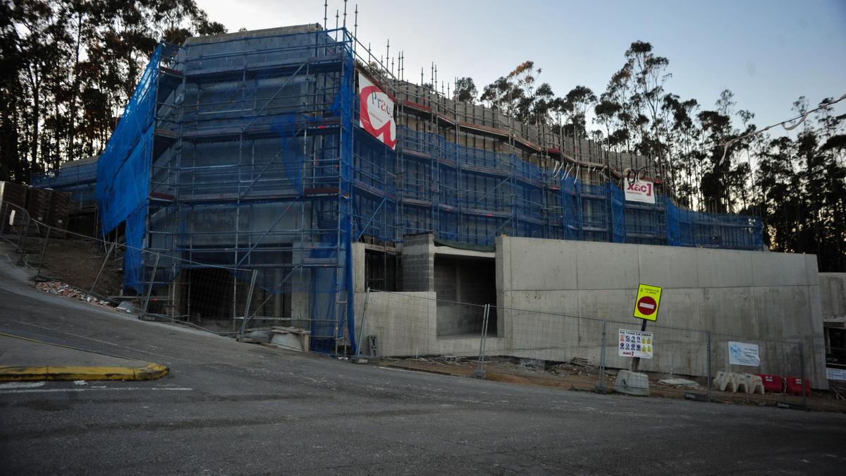 El Auditorio Municipal Escuela de Música que se construye en Monte da Vila.