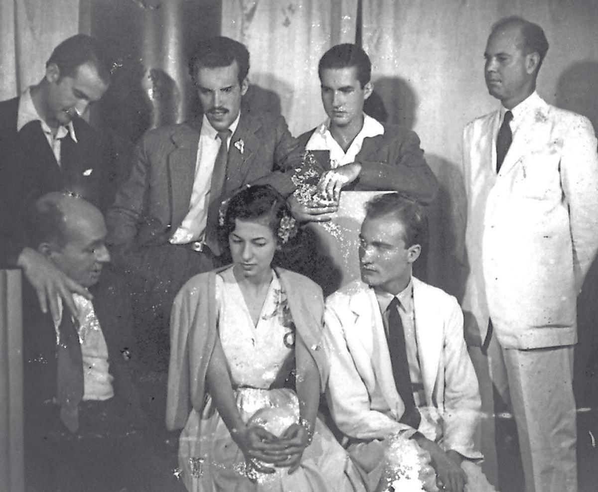El grupo de la revista ‘Planas de Poesía’, fundada por Agustín y José María Millares Sall y antecedente de LADAC, en 1949.