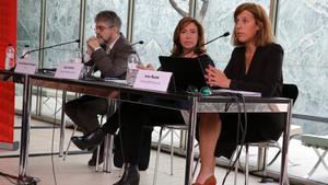 Josep Ramon Fontana (ITeC), Ana Vallés, presidenta de BBConstrumat e Ione Ruete, directora general.