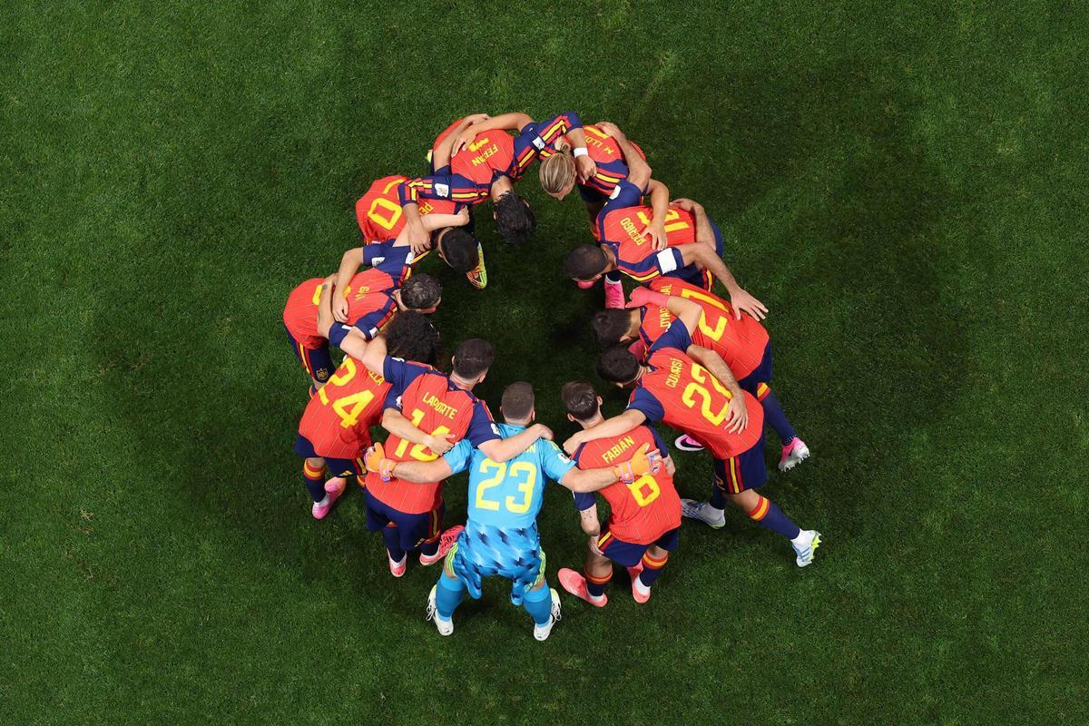 Los jugadores de la selección española en Atlanta.